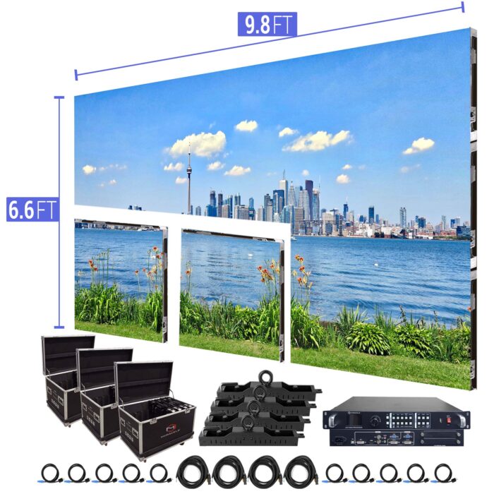 LED Video Wall Screen 9.8′ x 6.6′ P3.91mm Indoor Turn-key