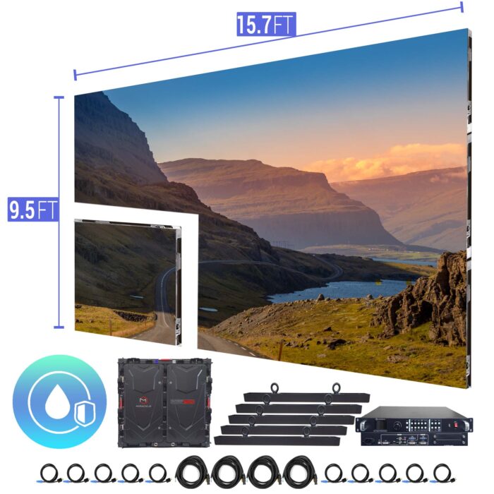 LED Video Wall Outdoor 15.7′ x 9.5′ P5mm  Turn-key