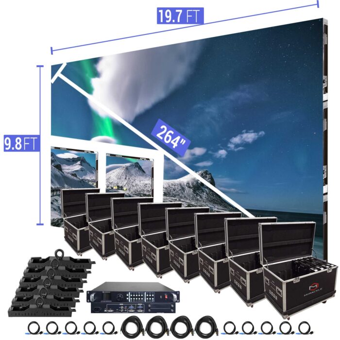 LED Video Wall Screen 19.7′ x 9.8′ P3.91mm Double Indoor Turn-key