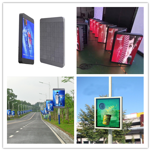 Street light pole led advertising display 