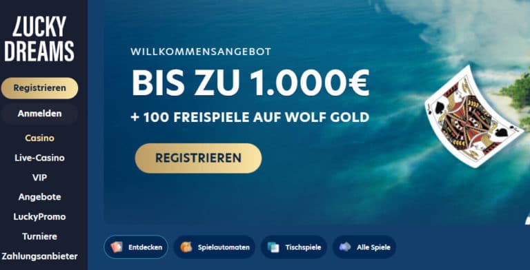 Lucky Dreams Casino Erfahrungen 2024 | CasinoSpielen