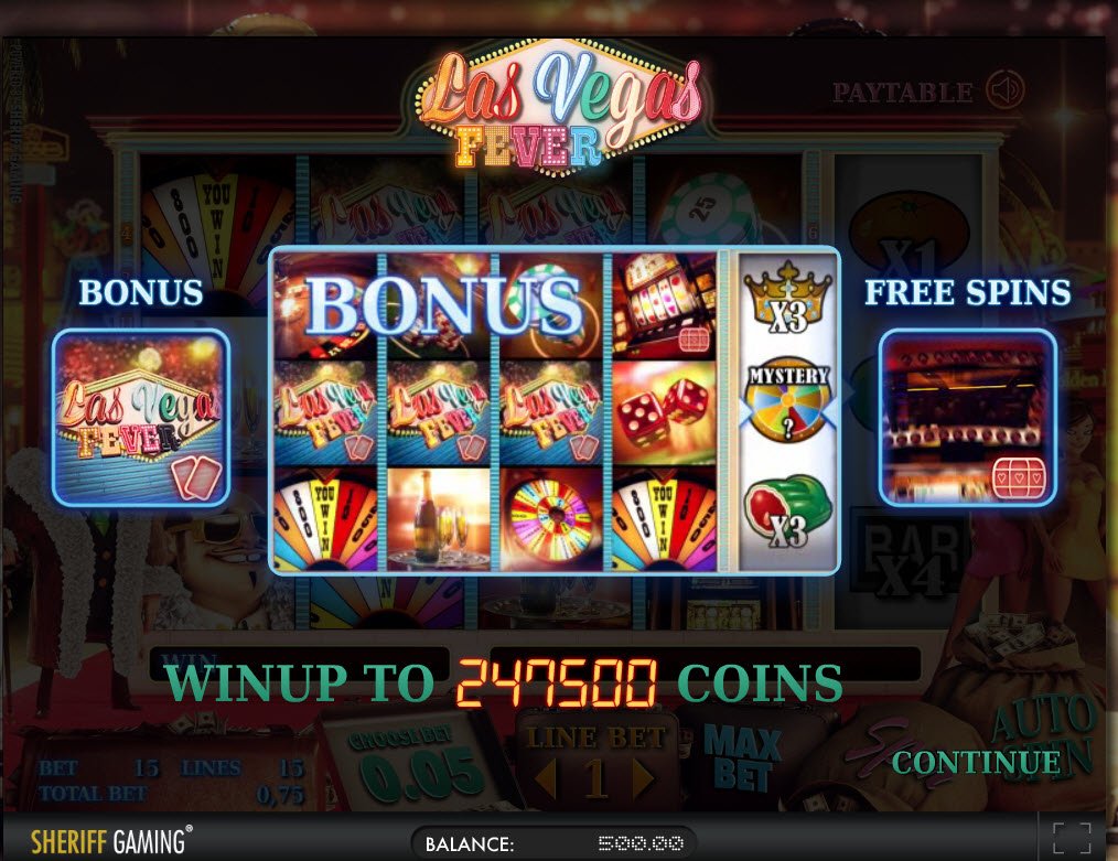 Play Las Vegas Fever Slot for Hot Bonuses